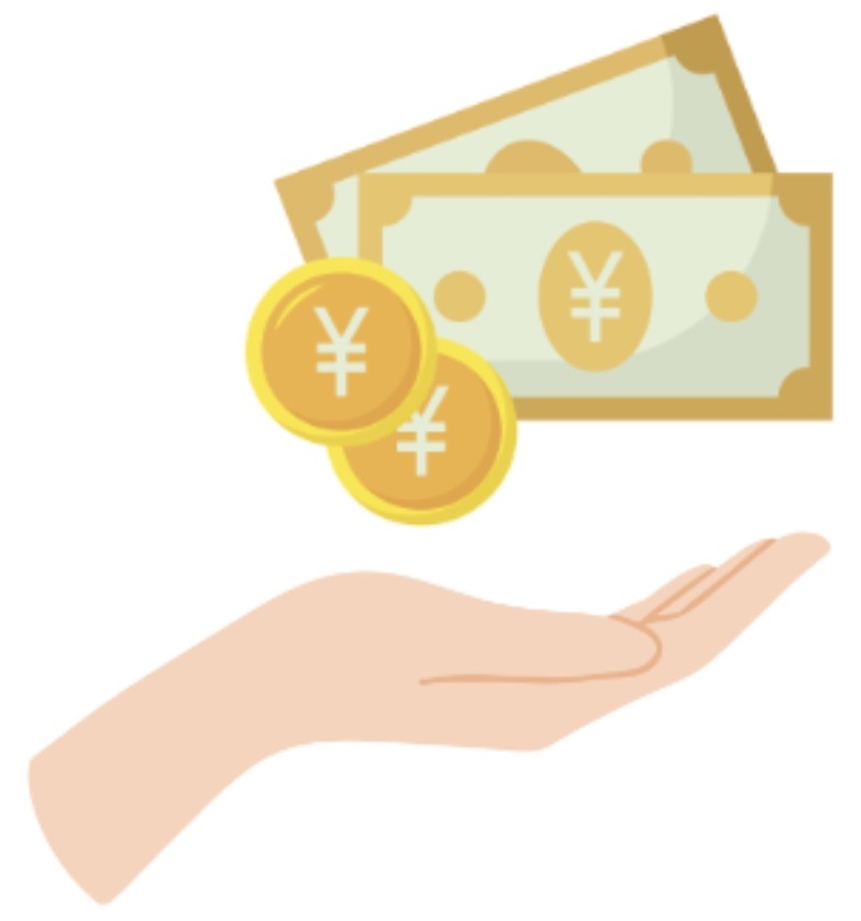 補助金イメージイラスト 補助金を受け取るイラスト