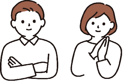 移住を検討している男女のイラスト